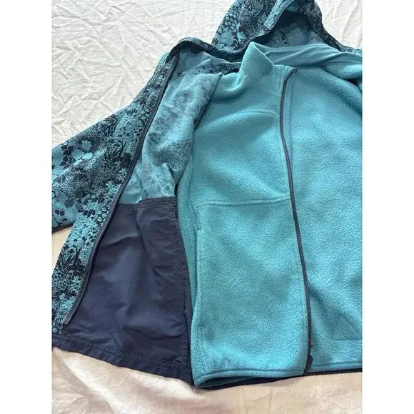 L.L. Bean Mountain Classic Blue 3-in-1 Kid’s Outerwear Lined Fleece Jacket 10/12 - Picture 7 of 16